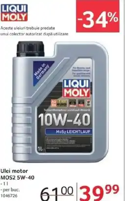 Selgros Ulei motor MOS2 5W-40 Ofertă