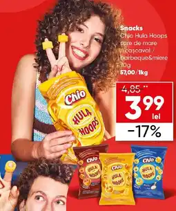PROFI Snacks Chio Hula Hoops sare de mare Wicaşcaval / barbeque&miere Ofertă