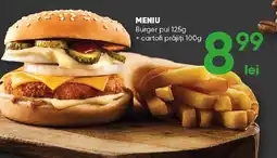 PROFI MENIU Burger pui + cartofi prăjiți Ofertă
