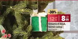Carrefour Ornament brad, formă cadou Ofertă