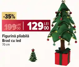 Carrefour Figurină pliabilă Brad cu led Ofertă