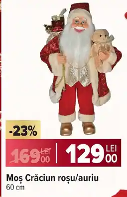 Carrefour Moş Crăciun roşu/auriu Ofertă