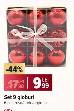 Carrefour Set 9 globuri Ofertă
