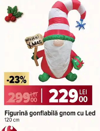 Figurinǎ gonflabilă gnom cu Led