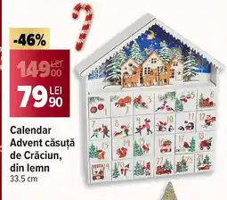 Carrefour Calendar Advent căsuţă de Crăciun, din lemn Ofertă