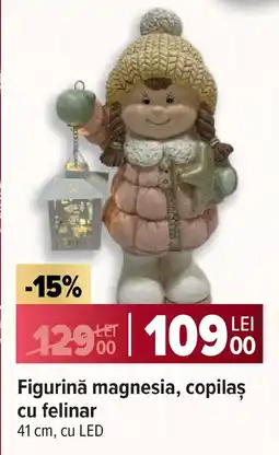 Carrefour Figurină magnesia, copilaș cu felinar Ofertă