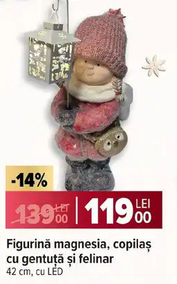 Carrefour Figurină magnesia, copilaș cu gentuţă şi felinar Ofertă