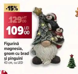 Carrefour Figurinǎ magnesia, gnom cu brad şi pinguini Ofertă