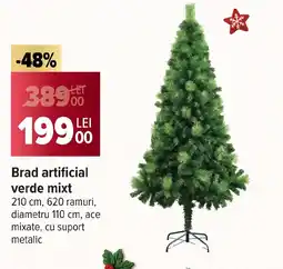 Carrefour Brad artificial verde mixt Ofertă