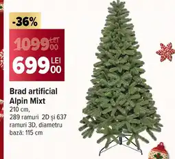 Carrefour Brad artificial Alpin Mixt Ofertă