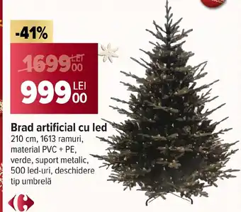Brad artificial cu led