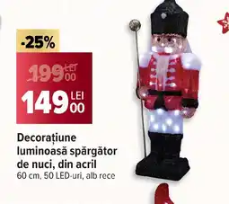 Carrefour Decoraţiune luminoasă spărgător de nuci, din acril Ofertă
