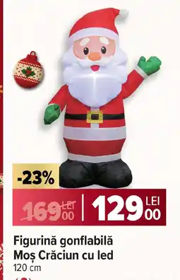 Carrefour Figurinǎ gonflabilă Moş Crăciun cu led Ofertă