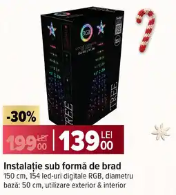 Carrefour Instalaţie sub formă de brad Ofertă