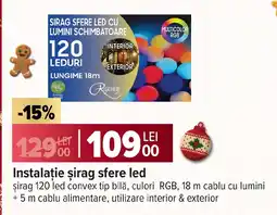 Carrefour Instalaţie şirag sfere led Ofertă