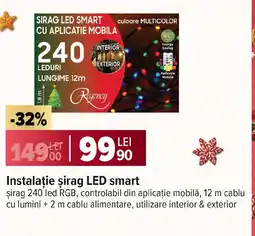 Carrefour Instalaţie şirag LED smart Ofertă