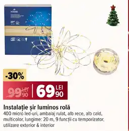 Carrefour Instalaţie şir luminos rolǎ Ofertă