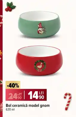Carrefour Bol ceramică model gnom Ofertă