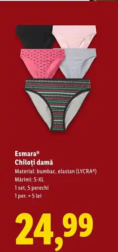 Lidl EsmaraⓇ Chiloţi damă Ofertă