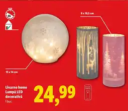 Lidl Livarno Home Lampă LED decorativǎ Ofertă