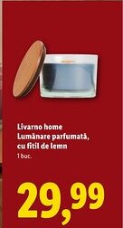 Lidl Livarno Home Lumânare parfumată, cu fitil de lemn Ofertă