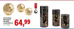 Lidl Livarno Home Decoraţiune din sticlă, cu microLED-uri Ofertă