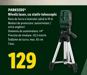 PARKSIDE® Nivelǎ laser, cu stativ telescopic