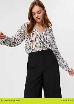 Sinsay Bluză cu imprimeu Ofertă