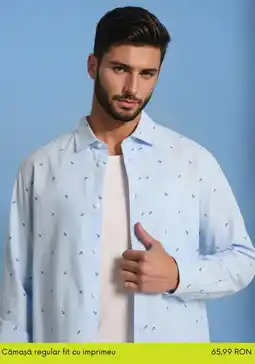 Sinsay Cămașă regular fit cu imprimeu Ofertă