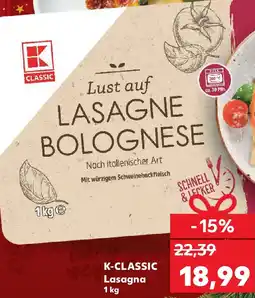 Kaufland K-CLASSIC Lasagna Ofertă