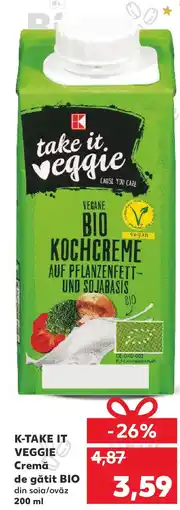 Kaufland K-TAKE IT VEGGIE Cremă de gătit BIO Ofertă