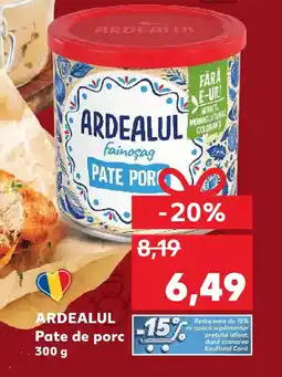 Kaufland ARDEALUL Pate de porc Ofertă