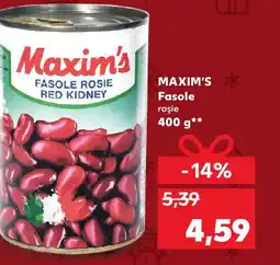 Kaufland MAXIM'S Fasole roşie Ofertă