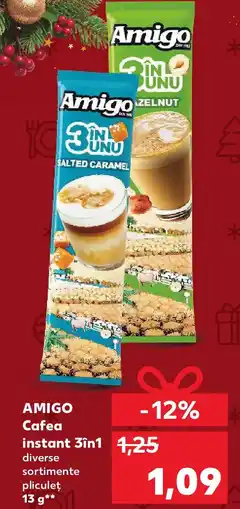 Kaufland AMIGO Cafea instant 3in1 Ofertă