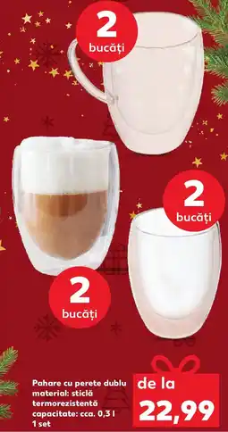 Kaufland Pahare cu perete dublu Ofertă