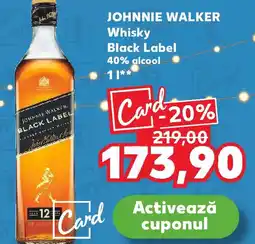 Kaufland JOHNNIE WALKER Whisky Black Label Ofertă