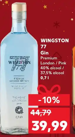 Kaufland WINGSTON 77 Gin Ofertă