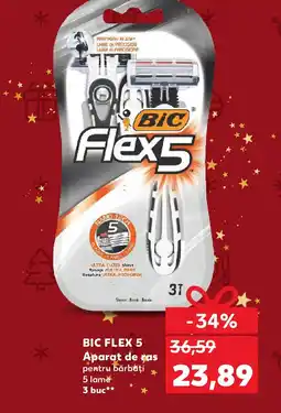 Kaufland BIC FLEX 5 Aparat de ras pentru bărbați Ofertă