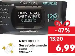 Kaufland NATURELLE Şerveţele umede Ofertă