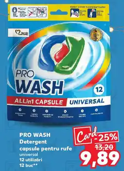 Kaufland PRO WASH Detergent capsule pentru rufe Ofertă