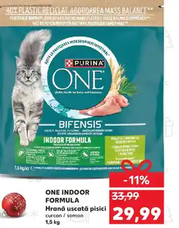 Kaufland ONE INDOOR FORMULA Hrană uscată pisici Ofertă