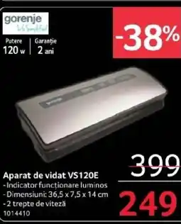 Selgros Aparat de vidat VS120E Ofertă