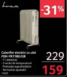 Selgros Calorifer electric cu ulei FOH-YR11BG/GR Ofertă