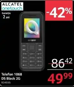 Selgros Telefon 1068 DS Black 2G Ofertă