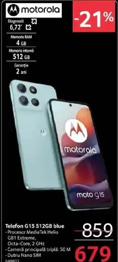 Selgros Telefon G15 512GB blue Ofertă