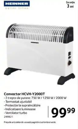 Selgros Convector HCVH-Y2000T Ofertă