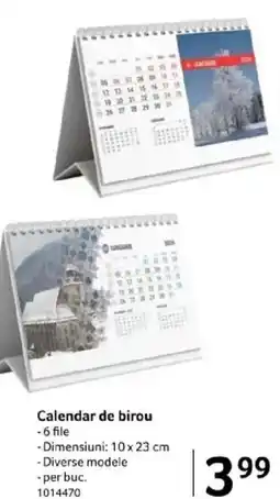 Selgros Calendar de birou Ofertă