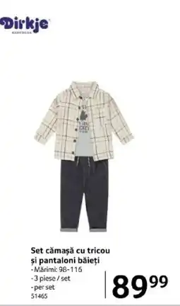Selgros Set cămașă cu tricou şi pantaloni băieţi Ofertă