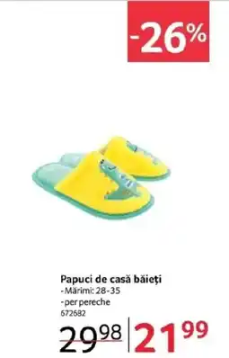 Selgros Papuci de casă băieţi Ofertă