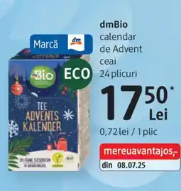 DM DmBio calendar de Advent ceai Ofertă